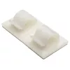 HellermannTyton RB8 skruvfäste för buntband, vit, polyamid, 8 mm max buntdiameter, 100-pack