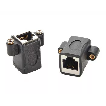 EXSYS EX-49306 Cat.5e RJ45 hona-till-hona keystone-adaptermodul, svart