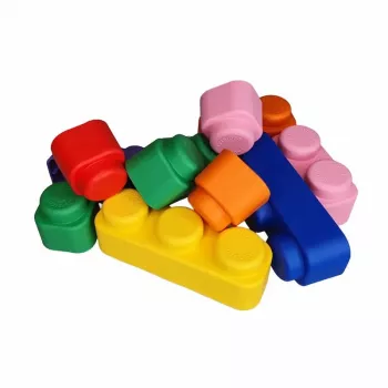 Gerardo's Toys GT3105 mjuka byggklossar set, 42 delar, EVA-skum, flerfärgad, för barn från 12 månader