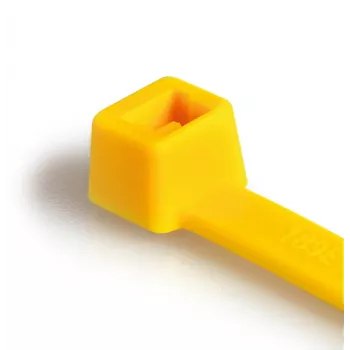 HellermannTyton T30R-PA66-YE buntband med invändig tandning, 150mm x 3,5mm, gul, 100-pack 111-03006