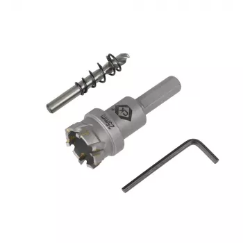 C.K T3218 TCT centreringsborr för hålsåg med fjäder, 3-pack, 6 mm HSS