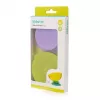 KIDSME Stay-in-Place sugmatta för skålar, flaskor och muggar, 2-pack, lime & lavendel