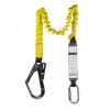 C.K Tools T8008 fallskyddssele med falldämpare, 2 m, enkelbenssele, stålkarbinhake och byggnadsställningskrok, EN 354/355/362