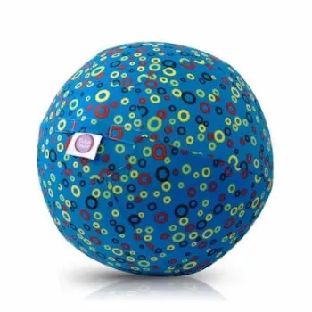 BUBA BLOON Bubabloon latexballong med tygöverdrag, Circles blå