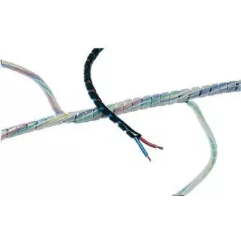 HellermannTyton Helawrap kabelhanteringsslang, transparent, polypropylen, 10 mm, 25 m 161-41000