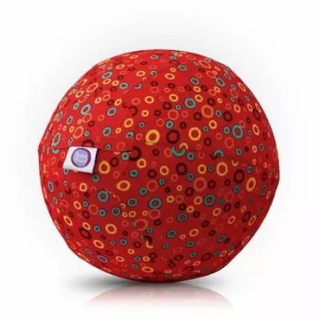 BUBA BLOON Bubabloon latexballong med tygöverdrag, Circles röd
