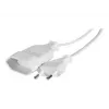CUC Exertis Connect 573722 förlängningskabel för inomhusbruk, 1 AC-uttag, 1,8 m, vit