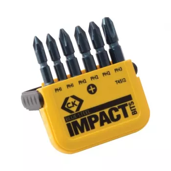 C.K Tools T4512 6-delat Phillips vridmomentskontroll skruvbits-set