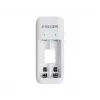 Philips SCB2070NB/00 batteriladdare med 2x AA 700 mAh batterier