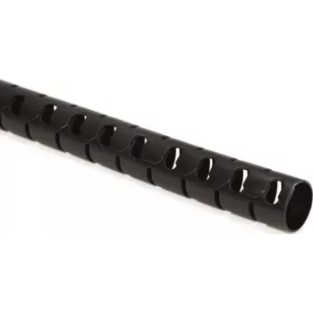 HellermannTyton HWPP25/2-BK slitsad korrugerad slang, 25 mm nominell diameter, svart, 25 m längd