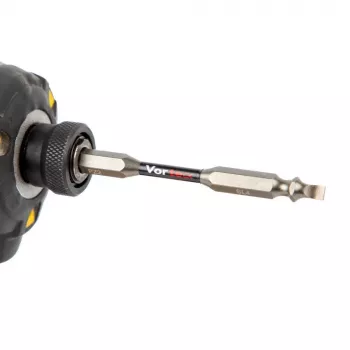 C.K Tools T4482 DEPZ2SL409D3 3-delad skruvmejselbitset, PoziDriv PZ2, spår SL4,0 mm & SL9,0 mm, 25 mm, 1/4 inch sexkant, S2-stål
