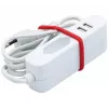 EXERTIS CONNECT förlängningskabel med 2 USB-portar, vit, 1,5 m 808521