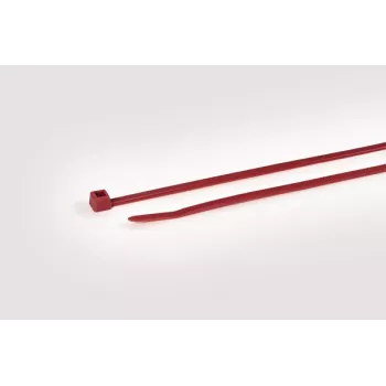 HellermannTyton T50R röda buntband i polyamid, 200 mm x 4,6 mm, 100-pack 111-04804