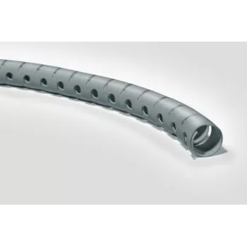 HellermannTyton Helawrap HWPP25/2-SR kabelhanteringsspiral, silver, polypropen, 2 m, 27 mm ytterdiameter