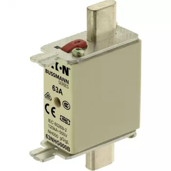 Eaton 63NHG000B NH-säkring, storlek 0, 63 A, 500 V AC, gG