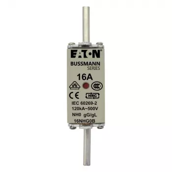 Eaton 6NHG0B NH-säkring med mekanisk indikator, storlek NH0, 6 A, 500 V AC, gG, 3-pack
