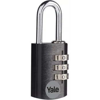 Yale YE3CB/20/121/1/BK 20 mm svart kombinationshänglås