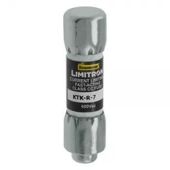 Eaton KTK-R-7 Class CC snabb säkring, 7 A, 600 V AC, 200 kA brytförmåga, 10-pack