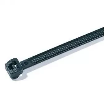 HellermannTyton OS-serie buntband med utvändig tandning T30ROS-HS-BK-C1, 145 x 3,4 mm, svart, 100 st 118-04800