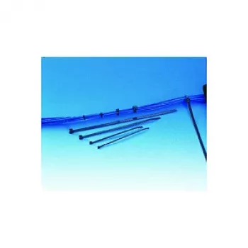 HellermannTyton T120M PA66W BK 100 buntband, svart, 460 mm x 7,6 mm, 100-pack
