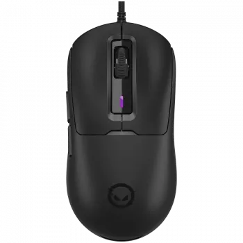 LORGAR MSA10R trådbunden gamingmus, PixArt 3311, 6 programmerbara knappar, svart (LRG-MSA10R-BK)