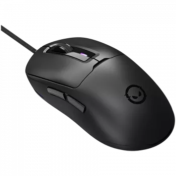 LORGAR MSA10R trådbunden gamingmus, PixArt 3311, 6 programmerbara knappar, svart (LRG-MSA10R-BK)