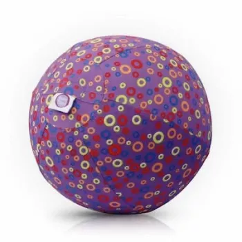 BUBA BLOON Bubabloon latexballong med tyghölje, cirklar lila