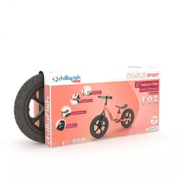 Chillafish Charlie Sport 12 balanscykel, Flamingo Pink, 2-5 år
