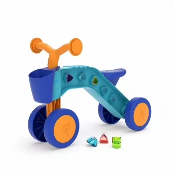 Chillafish Itsibitsi 4-hjulig ride-on med korg, blå/orange, 1-3 år