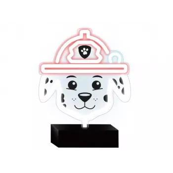 PAW Patrol LED-neonlampa med stativ för barn, Marshall