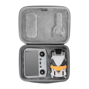 Sunnylife väska för DJI Mini 3 / Mini 3 Pro – grå portabel transportväska med individuella fack