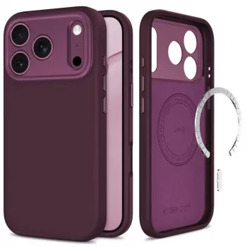 TECH-PROTECT UNIQ MagSafe genomskinligt skal för iPhone 17 Pro / 18 Pro Dark Cherry