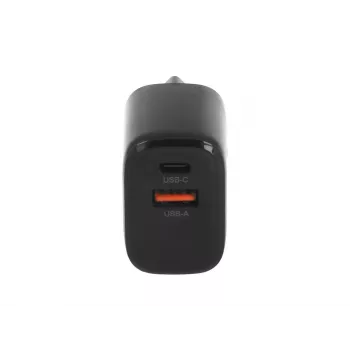MOVANO GaN 20W USB-C PD + USB-A laddare (svart)