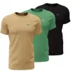 Herr 4F M4481 3-pack T-shirts beige, grön, svart storlek L
