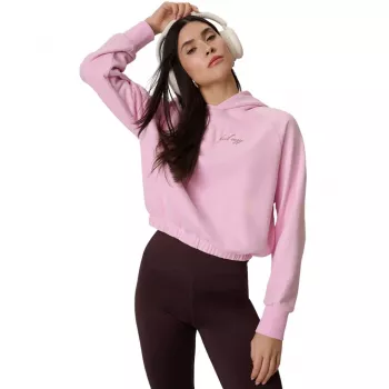 4F F2175 damtröja ljusrosa rundhalsad storlek L