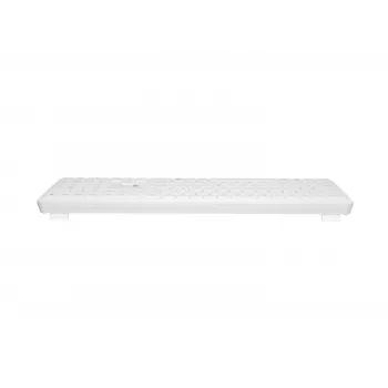 NATEC Tang US trådlöst Bluetooth + 2,4 GHz Silent Slim-tangentbord, vitt