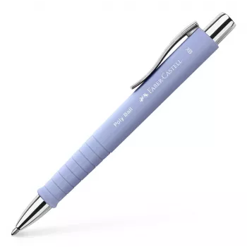 Faber-Castell Poly Ball XB Colours kulspetspenna, iris skaft, blått bläck, 1,0 mm 241154