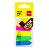 DELI Stick Up indexflaggor PP 50x12 mm 100 blad assorterade färger (D338199)