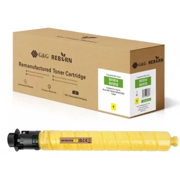 G&G kompatibel gul tonerkassett för Ricoh 841818 – hög räckvidd 18 000 sidor GR-R841818