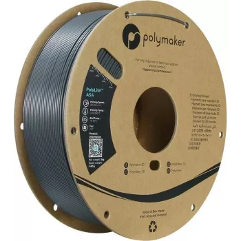 Polymaker PolyLite ASA filament 1,75 mm 1 kg mörkgrå PF01037