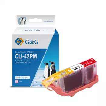 G&G kompatibel bläckpatron för Canon CLI-42PM ljusmagenta (10283)