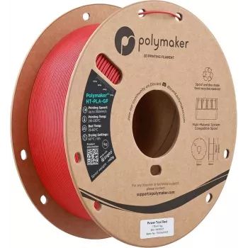 Polymaker HT-PLA-GF 1,75 mm Power Tool Red 1 kg – högtemperatur glasfiberförstärkt PLA-filament