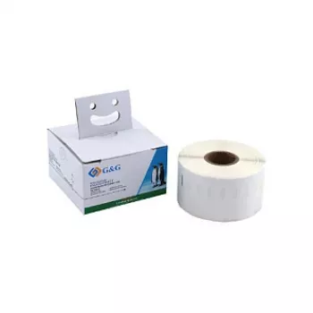 G&G direkttermo adressetiketter 41 x 89 mm, vit, permanent, 300/rulle, för DYMO 11356/S0722560 BM-D-G-11356