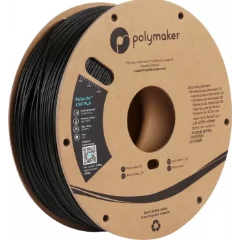 Polymaker PolyLite LW-PLA filament 1,75 mm 750 g svart PA08001
