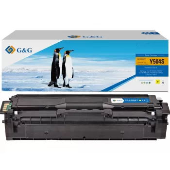 G&G kompatibel tonerkassett för Samsung CLT-Y504S / HP SU502A - gul, 1 800 sidor (14458)