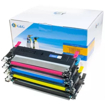G&G 15003 tonerkassett 4-pack ersättning för HP 150A (W1500A) svart cyan magenta gul