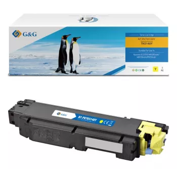 G&G kompatibel tonerkassett för Kyocera TK-5140Y (gul, 5 000 sidor) 17187
