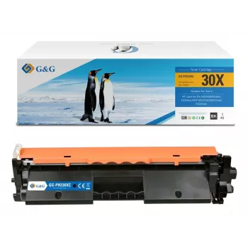 G&G XL tonerkassett ersättning för HP 30X/CF230X med originalchip (15306)