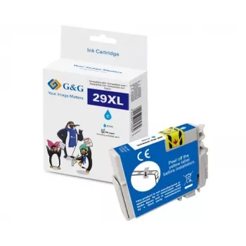 G&G XL cyan bläckpatron för Epson 29XL/T2992/C13T29924012 (14663)