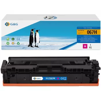 G&G XL tonerkassett kompatibel med Canon 067H magenta (21619)